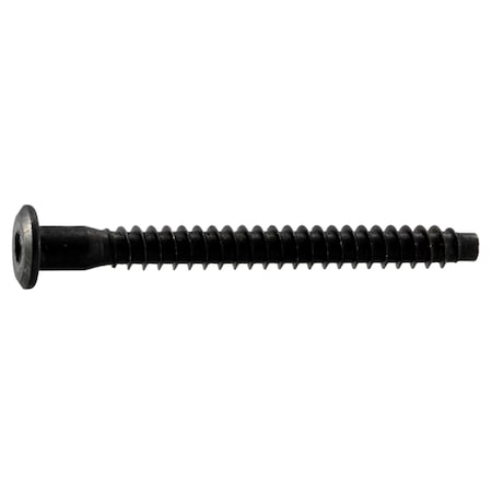 Midwest Fastener M7 x 70 mm Hex Hex Machine Screw, Black Oxide Steel, 10 PK 38553